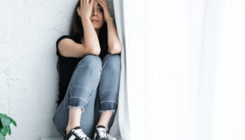 depressieve vrouw
